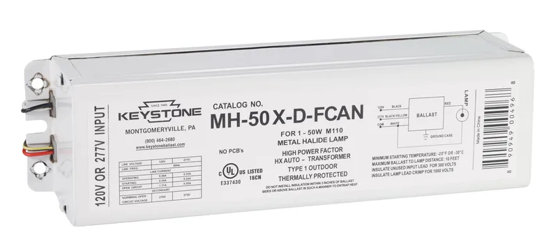 50W Metal Halide, 120/277V, F-CAN
