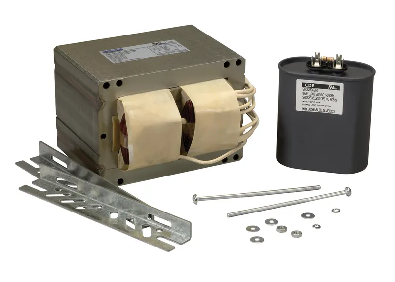 1500W Metal Halide, 5 Tap (120/208/240/277/480V), Ballast replacement Kit. Kit includes Capacitor, mounting hardware. Included Ballast: MH-1500A-P-CA.