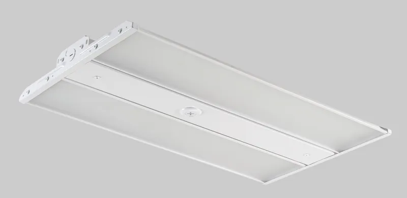 240W Linear High Bay | Power Select 240/200/160W | Color Select 4000/5000K |2ft G series body | 277-480V Input | Frosted Lens | 80+ CRI |90 deg lens |0-10V Dimmable | Built-in sensor receptacle | Gen3 | White Box Program