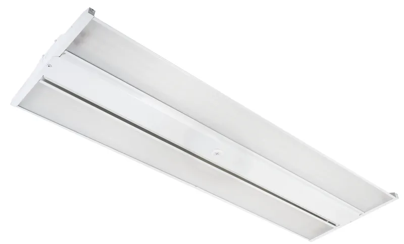 420W LED Highbay, 4ft Long, 120-277V Input, Frosted Lens, 5000K, 0-10V Dimmable, Premium Series, Generation 2. White Box Program
