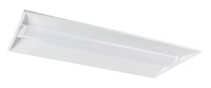 2x4 LED Center Basket Troffer|Power Select 30/25/20W | Color Select 3500/4000/5000K | 120-277V Input |Frosted Curved Lens | 0-10V Dimming | 12V Aux + Dim to off | KO for KTSL-FC5 | White Box Program