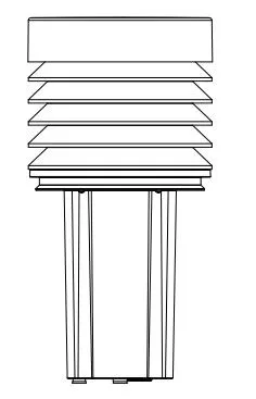 Discount Kings RBL200-HELD HEAD External Louvered FLAT TOP Bronze