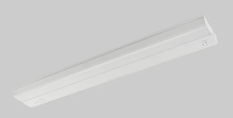 24 inch Under Cabinet Fixture | 9W | Color Select | 2700/3000/3500/4000/5000K | 120V Input | Phase Dimming | White Box Program