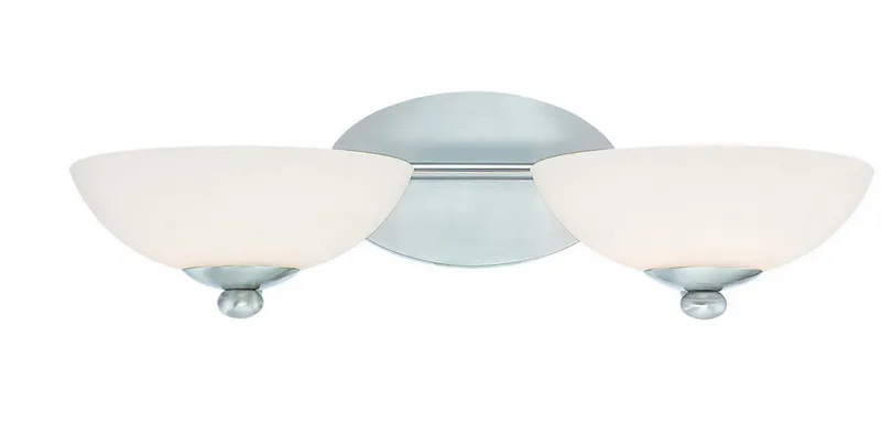 Rainier 2 Light 20.25 inch Satin Nickel Bath Vanity Wall Light