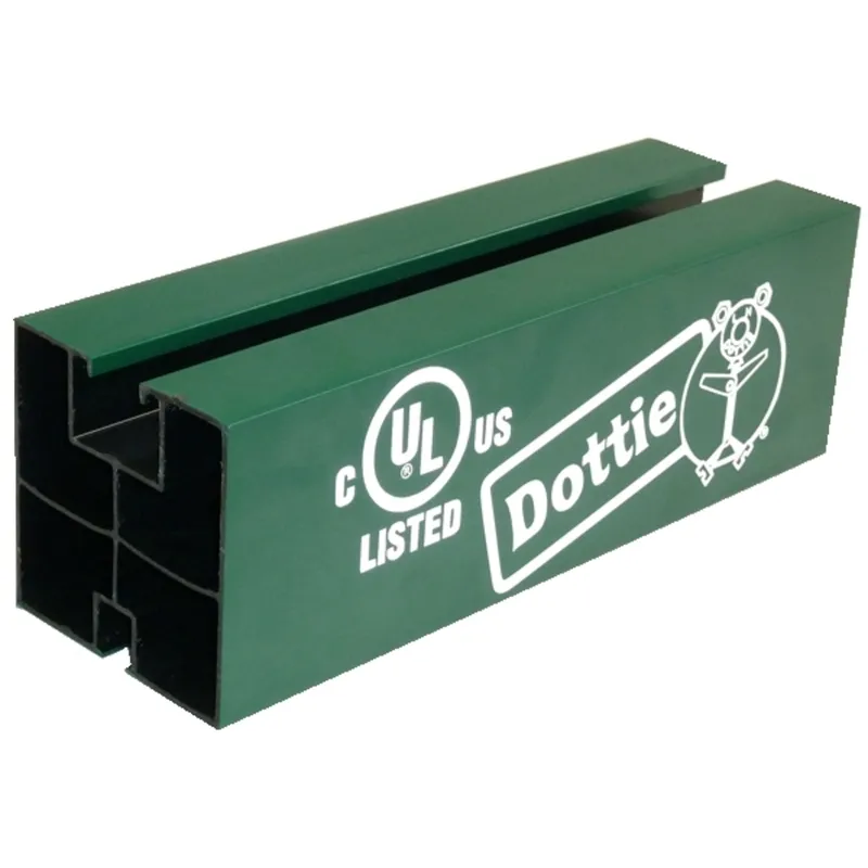 Cut To Length Pipe Support, 4 x 4 x 48", ABS/AES