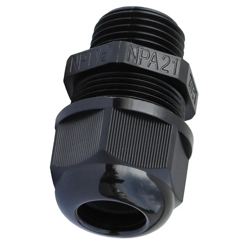 3/4" Strain Relief Connector, Nylon, 0.551-0.709"