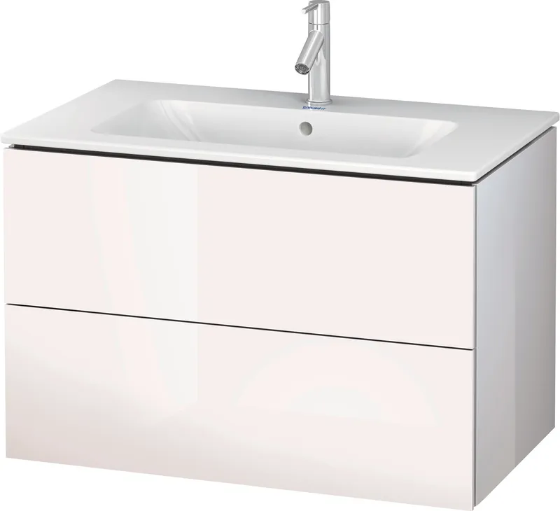 Duravit LC624102222 L-Cube 32-1/4 in. Wall Mount Vanity in White High Gloss