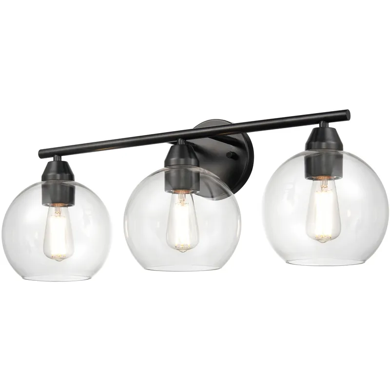 Andromeda 3 Light 24 inch Graphite Bath Vanity Wall Light