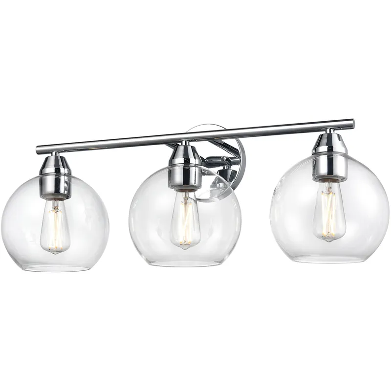 Andromeda 3 Light 24 inch Chrome Bath Vanity Wall Light