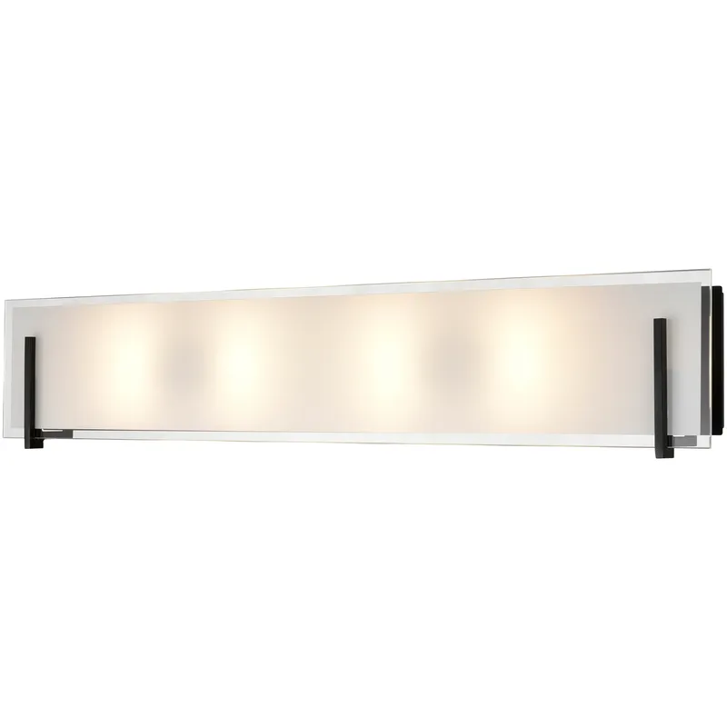 Geneva 4 Light 30 inch Ebony Bath Vanity Wall Light