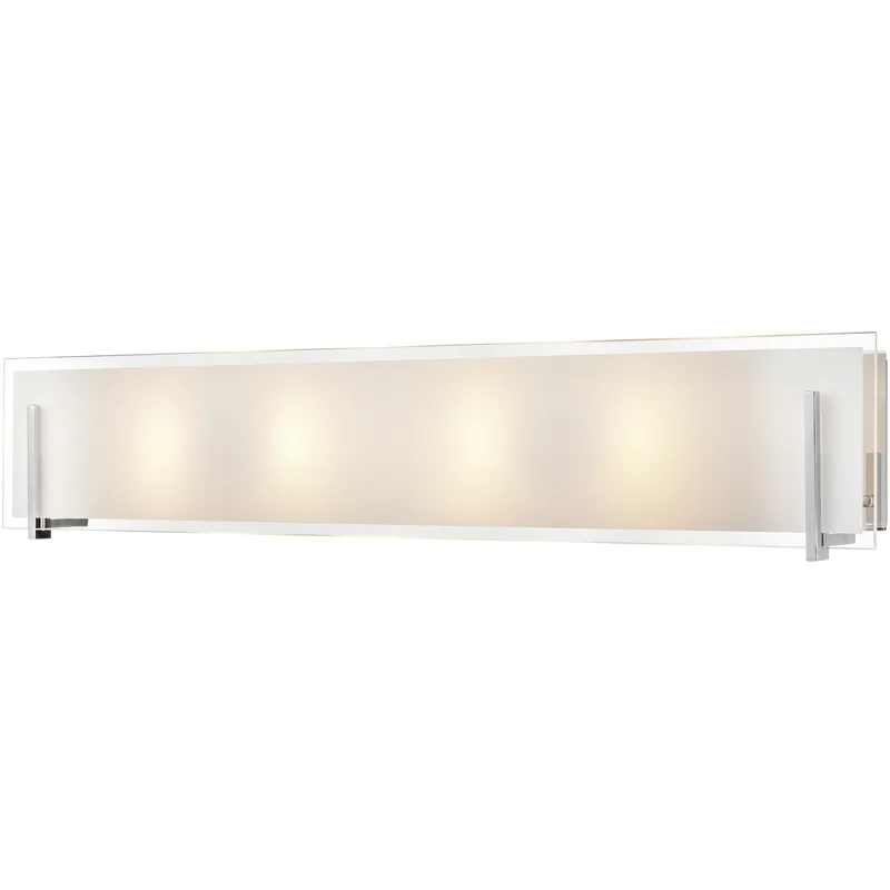 Geneva 4 Light 30 inch Chrome Bath Vanity Wall Light