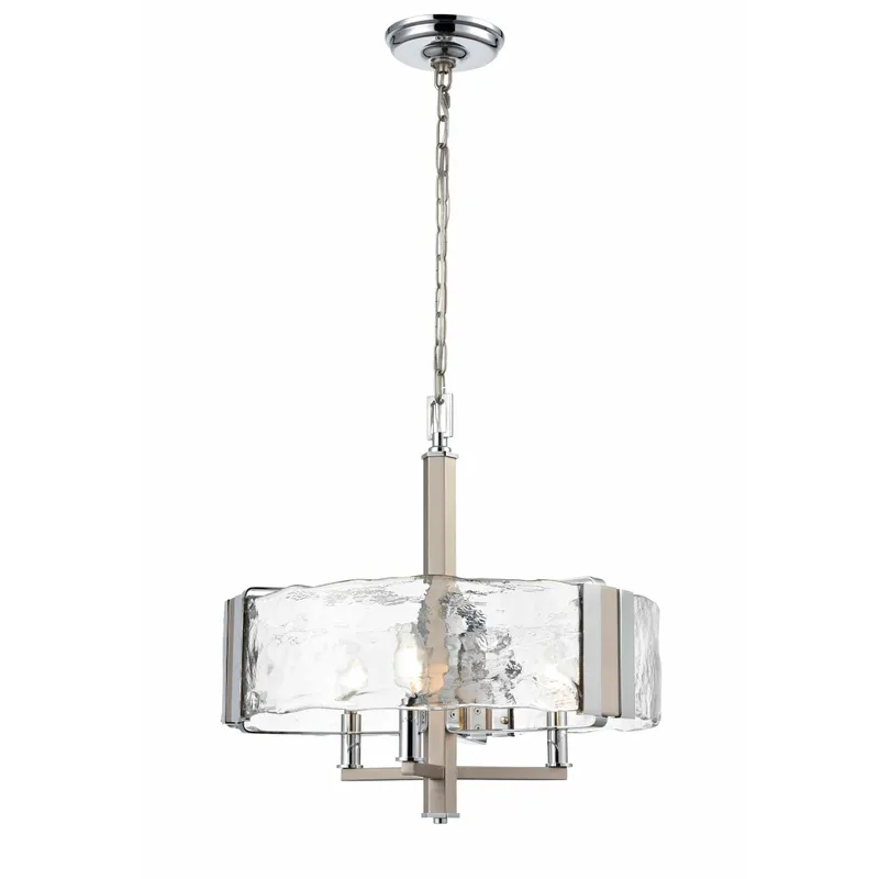 Georgian Bay 3 Light Chrome and Buffed Nickel Chandelier Ceiling Light