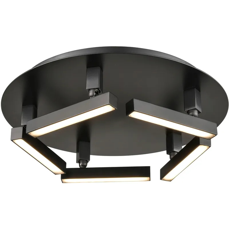 Gammahydrae LED 19.75 inch Ebony Flush Mount Ceiling Light