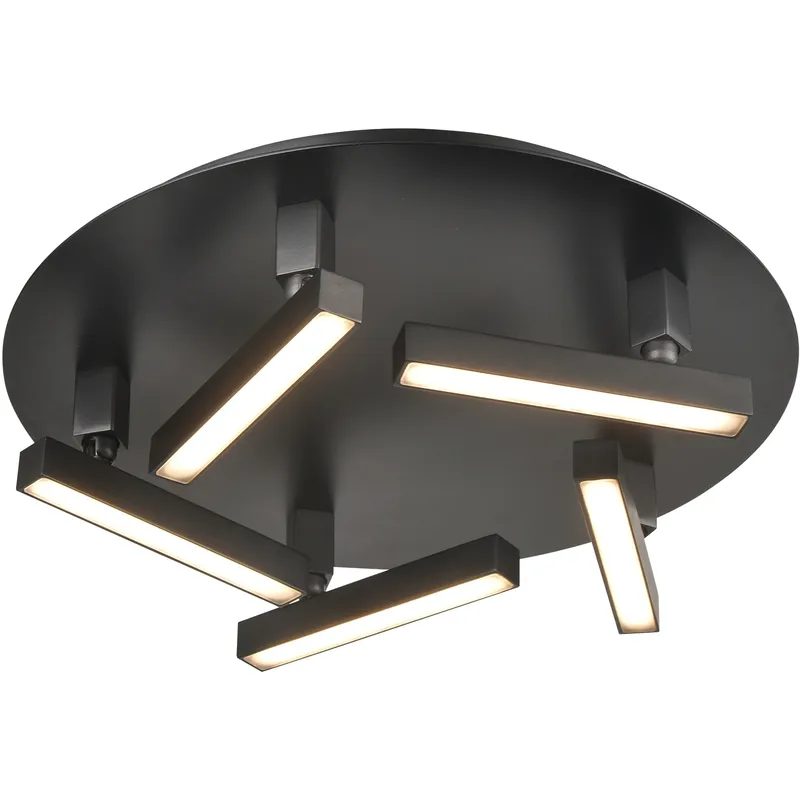 Gammahydrae LED 14.25 inch Ebony Flush Mount Ceiling Light