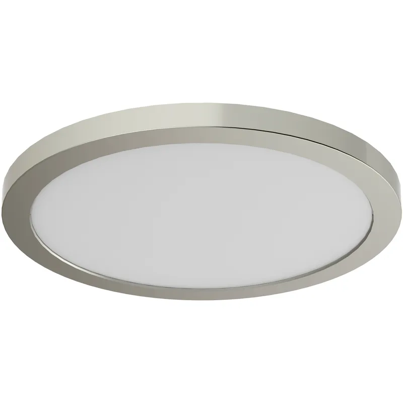 Avro 1 Light Satin Nickel (3000k) Flush Mount Ceiling Light