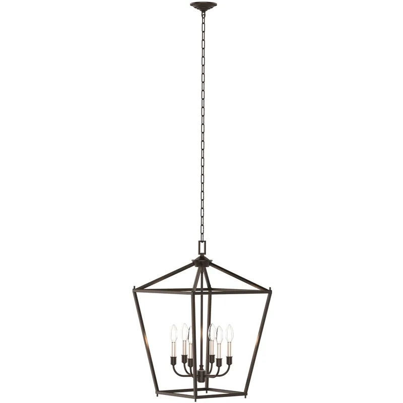 Lundy's Lane 6 Light 16.75 inch Multiple Finishes and Graphite Foyer Ceiling Light