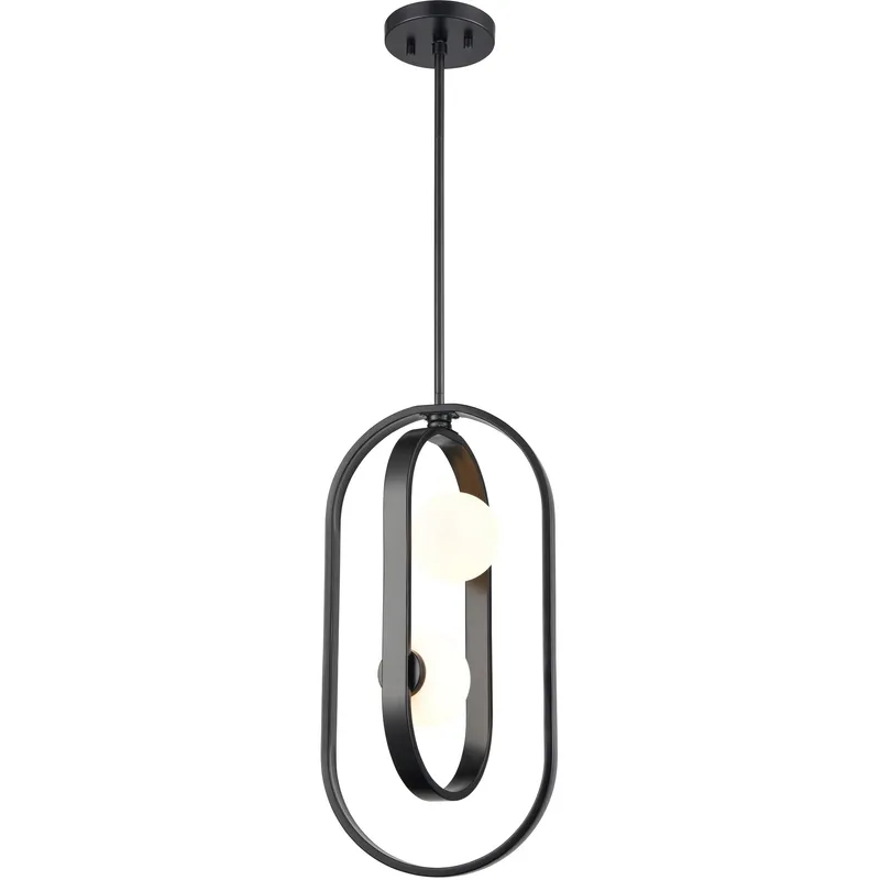 Atwood 2 Light 7.75 inch Ebony Pendant Ceiling Light