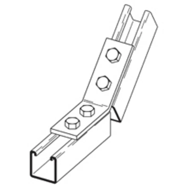 Four Hole Open Angle, 45°, Zinc Plated