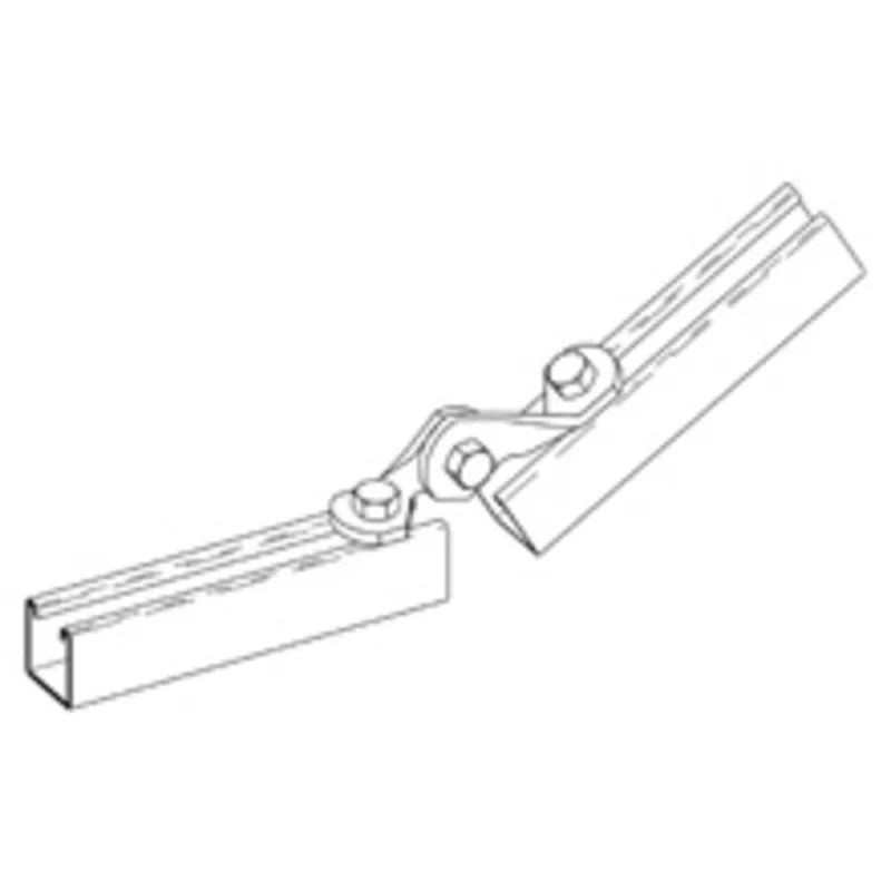 TWO HOLE ADJUSTABLE HINGE, ZINC PLATED