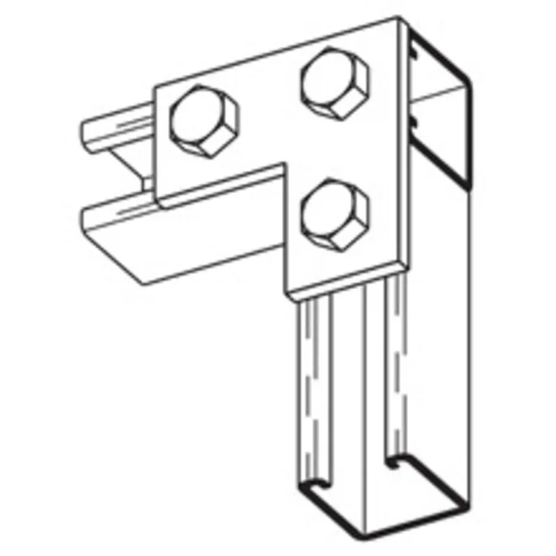 THREE HOLE CORNER PLATE, ZINC PLATED
