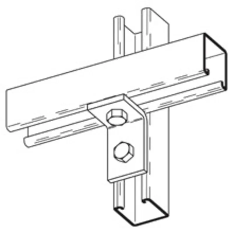 Two Hole Corner Angle, Zinc Plated