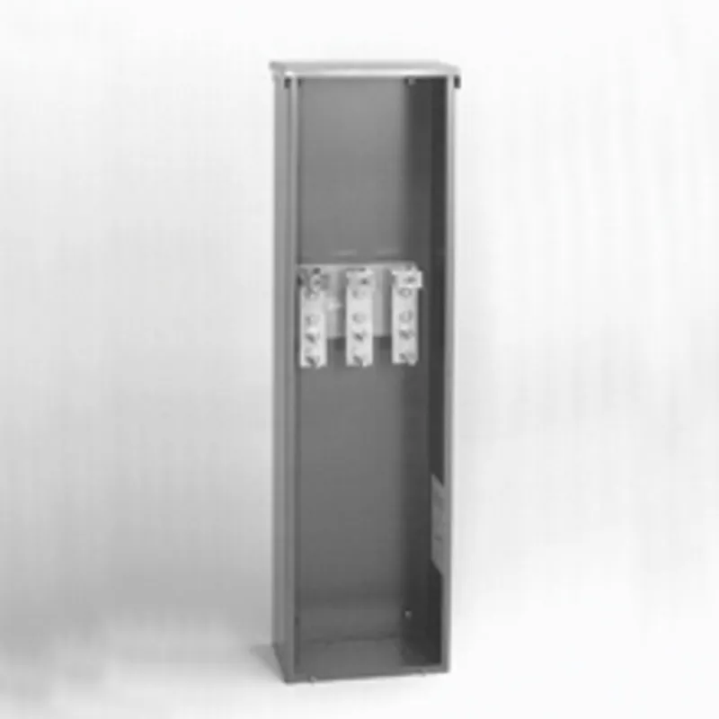 Bussed Termination Enclosure, 400A Rated, NEMA 3R, 1-Phase, 3-Wire, Steel