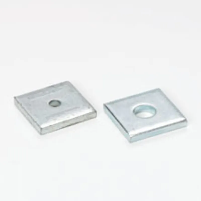 Square Washer, 7/16-In. Hole, 3/8-In. Bolt, Zinc Plated