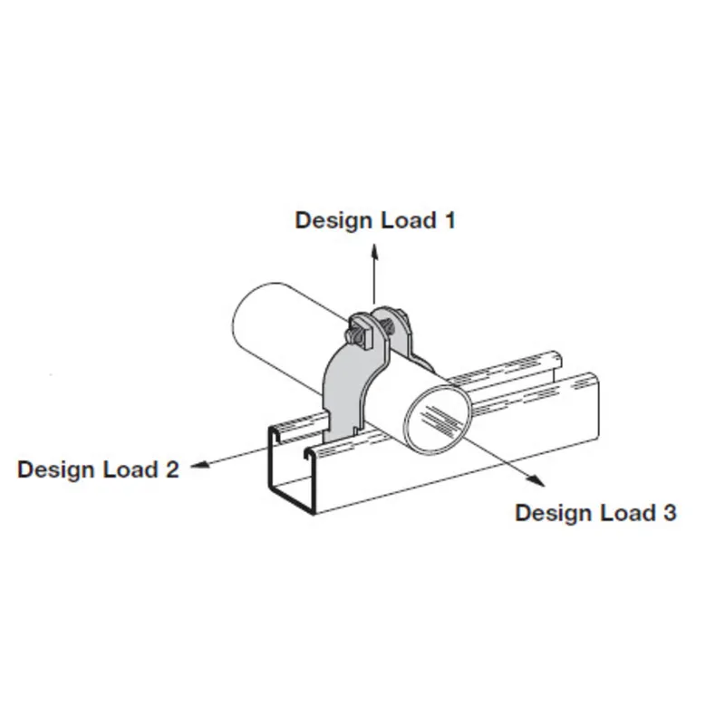 2-IN. - PIPE AND CONDUIT CLAMP, PRE-ASSEMBLED, THINWALL (EMT), 2-IN., ZINC PLATE