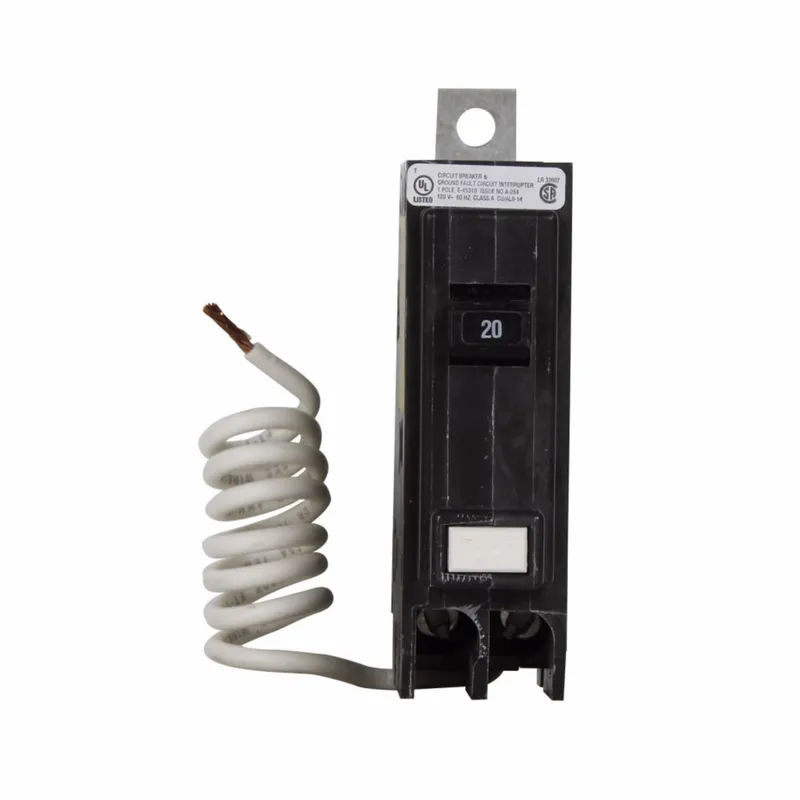 Breaker, Bolt On, 15A, 1P, 120V, 22 kAIC, Ground Fault