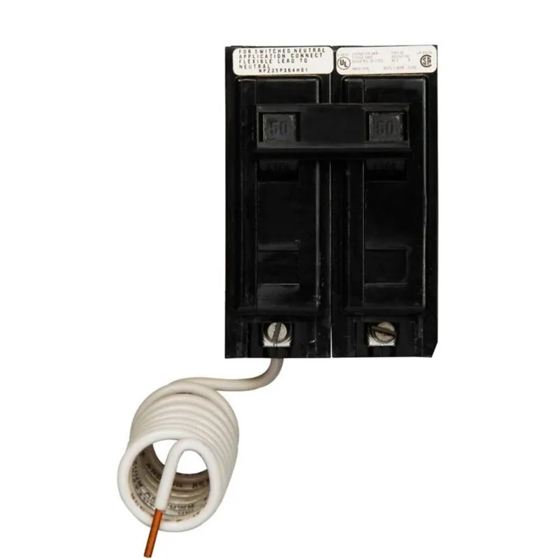 Breaker, 50A, 2P, 120/240V, Type BAB, 10 kAIC, Bolt On, Shunt trip