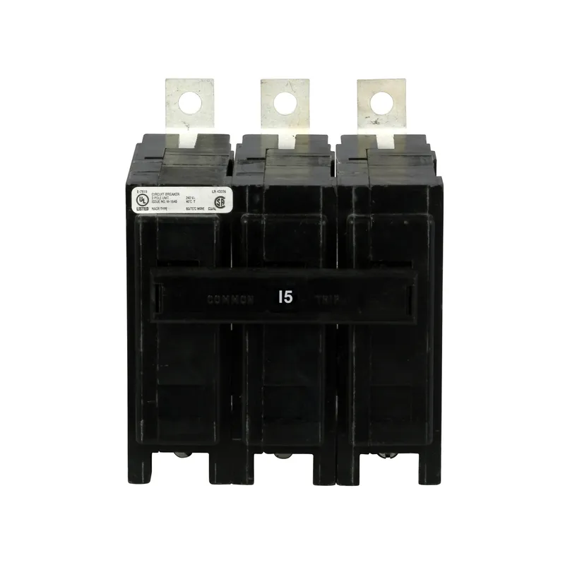 Breaker, Bolt On, 15A, 3P, 240VAC, Type QBHW, 22 kAIC, CB