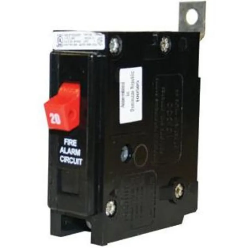 Breaker, 20A, 1P, 120/240V, Type BAB, 10 kAIC, Bolt On, Fire Alarm