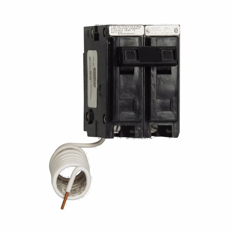 Breaker, 20A, 2P, 120/240V, Type BAB, 10 kAlC, Bolt On, Shunt Trip