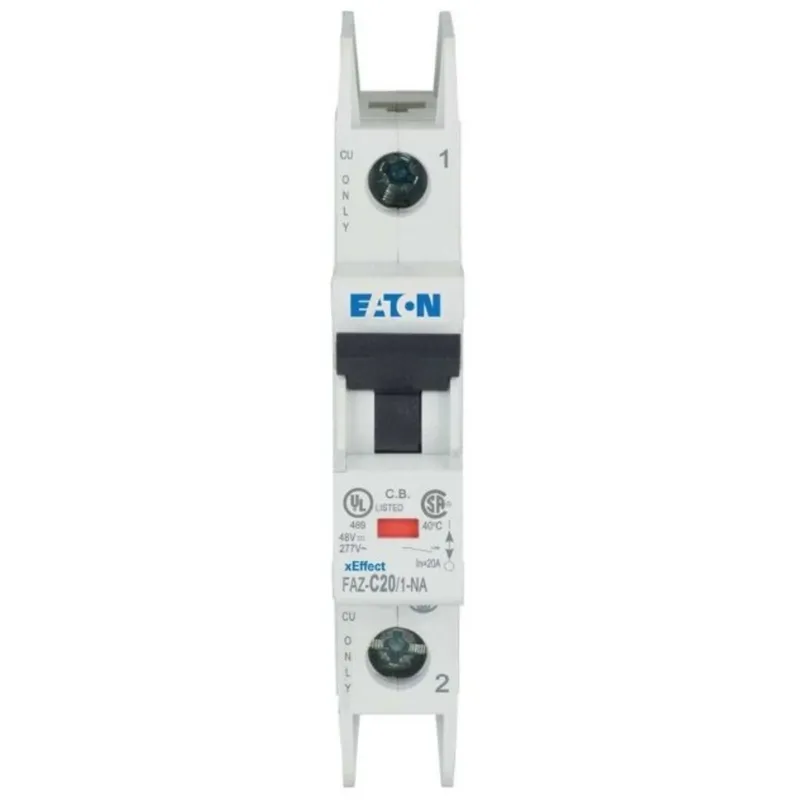 20A, 1P, 125V DC, 10 kAIC, C-Curve, UL 489 CB