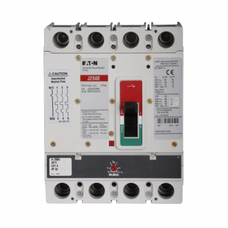 100A, 4P, 480V, 250 VDC, Type JG, 25 kAIC CB