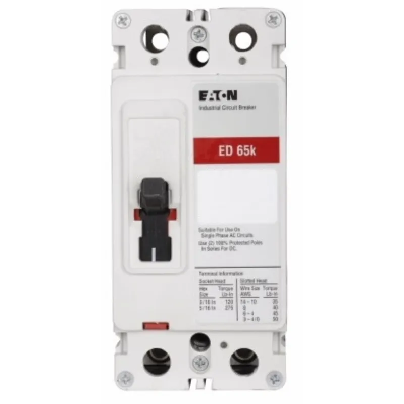 Breaker, 200A, 2P, 240V, 125VDC, Type ED, 65 kAIC