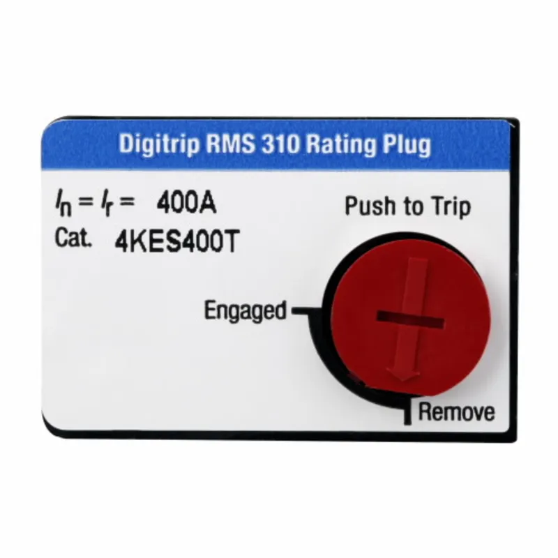 Breaker, Molded Case, Rating Plug, Digitrip 310, 400A, Frame J-K, Series C