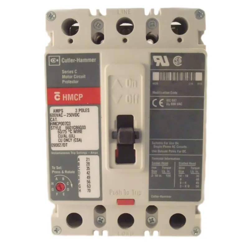 HMCP100R3 C Series Motor Circuit Protector, 600 VAC/250 VDC, 100 A