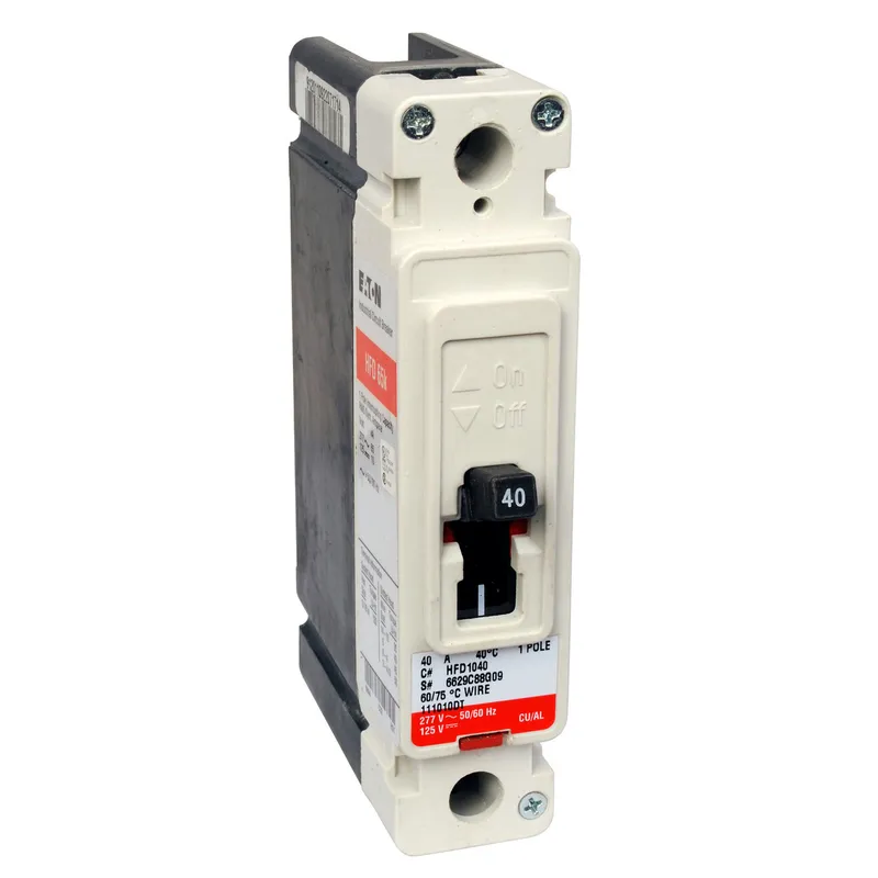 Breaker, 20A, 1P, 277VAC, 125VDC, 65 kAIC, Type HFD