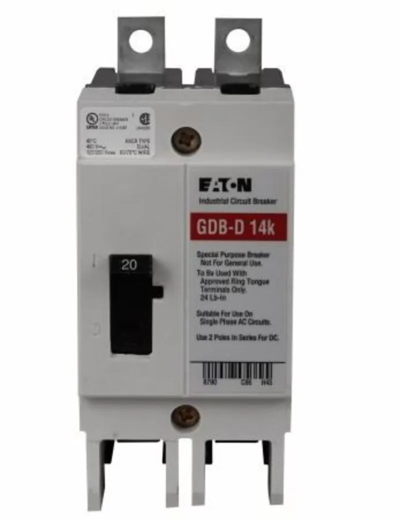 Breaker, Molded Case, 15A, 2P, 480VAC, 2520VDC, G Frame