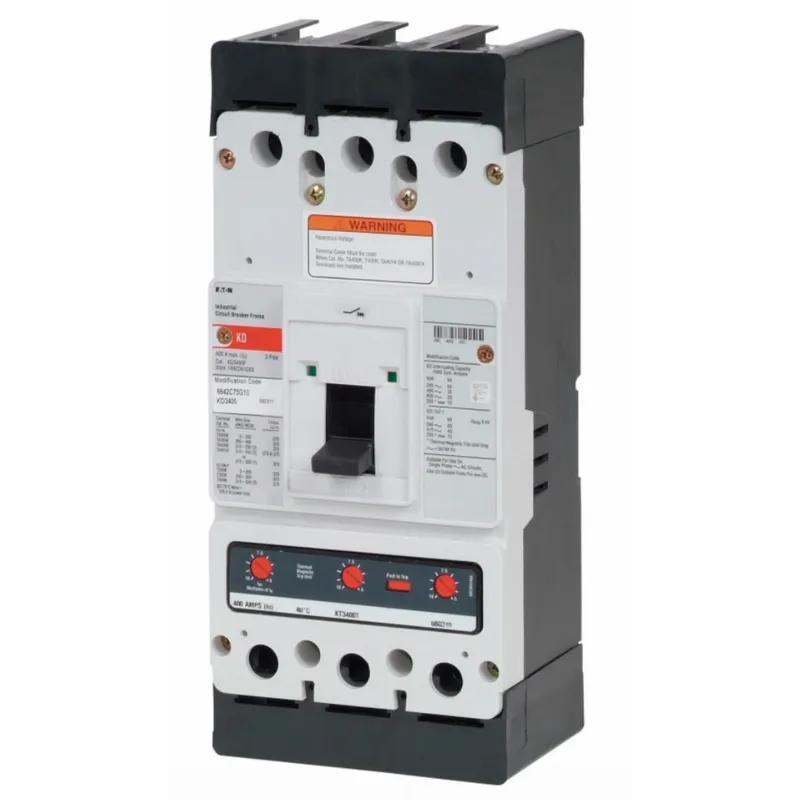Breaker, Molded Case, 400A, 3P, 600V, 250 VDC, 35 kAIC, Type KD