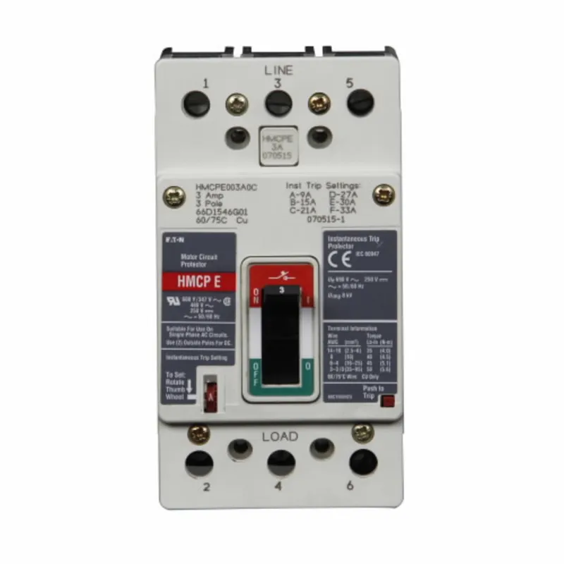 Breaker, Molded Case, 100A, 3P, 600V, 250 VDC HMCP