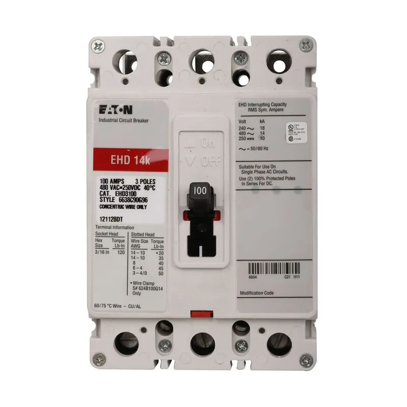 Breaker, Molded Case, 3P, 30A, 480VAC, 250VDC, 14kAIC