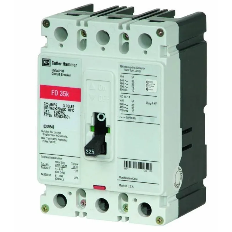 Breaker, Molded Case, 150A, 3P, 600V, 250 VDC, 35 kAIC, Type FD
