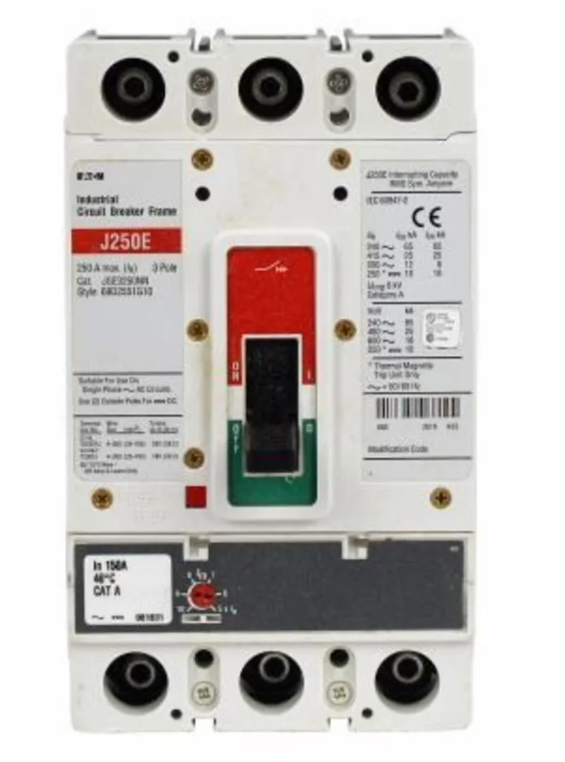 200A, 3P, 480V, 250 VDC, Type JG, 25 kAIC CB