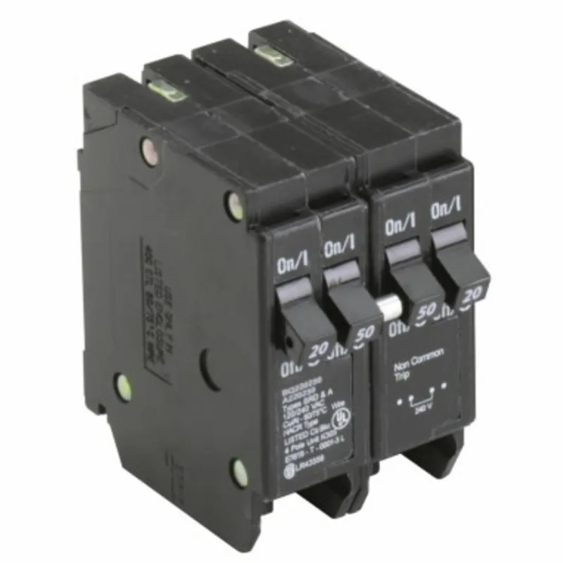 Breaker, 20/50A, 2P, 120/240V, 10 kAIC, CTL Quad, BR Series