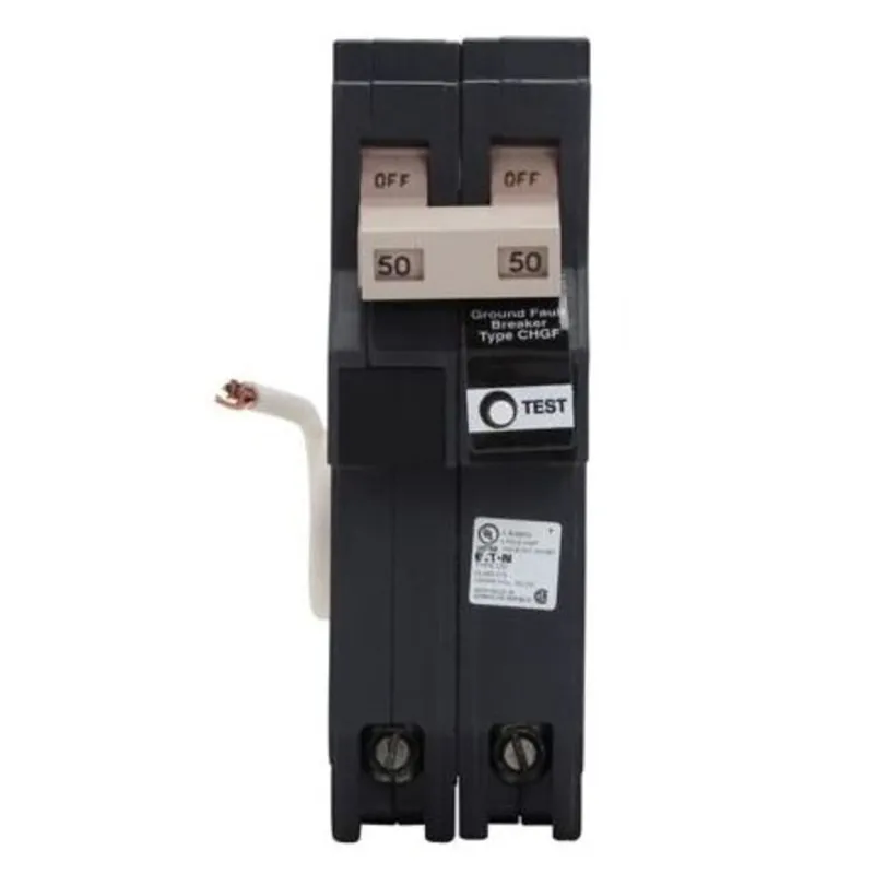 CH 2-Pole GFCI Breaker, 50A, Pigtail, Class-A GFCI