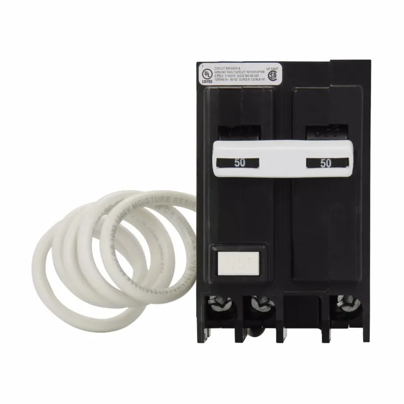 Breaker, 50A, 2P, 120/240V, 10 kAIC, Type BR Ground Fault