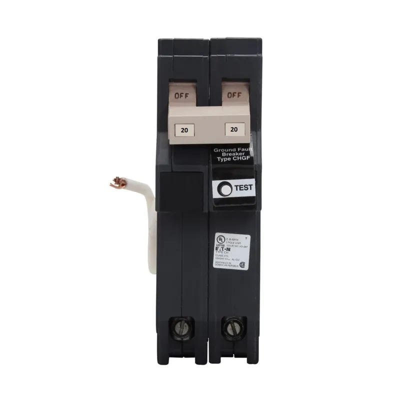 5mA GFCI, 2P, 20A, 120/240V, 10KAIC, Pigtail Neutral