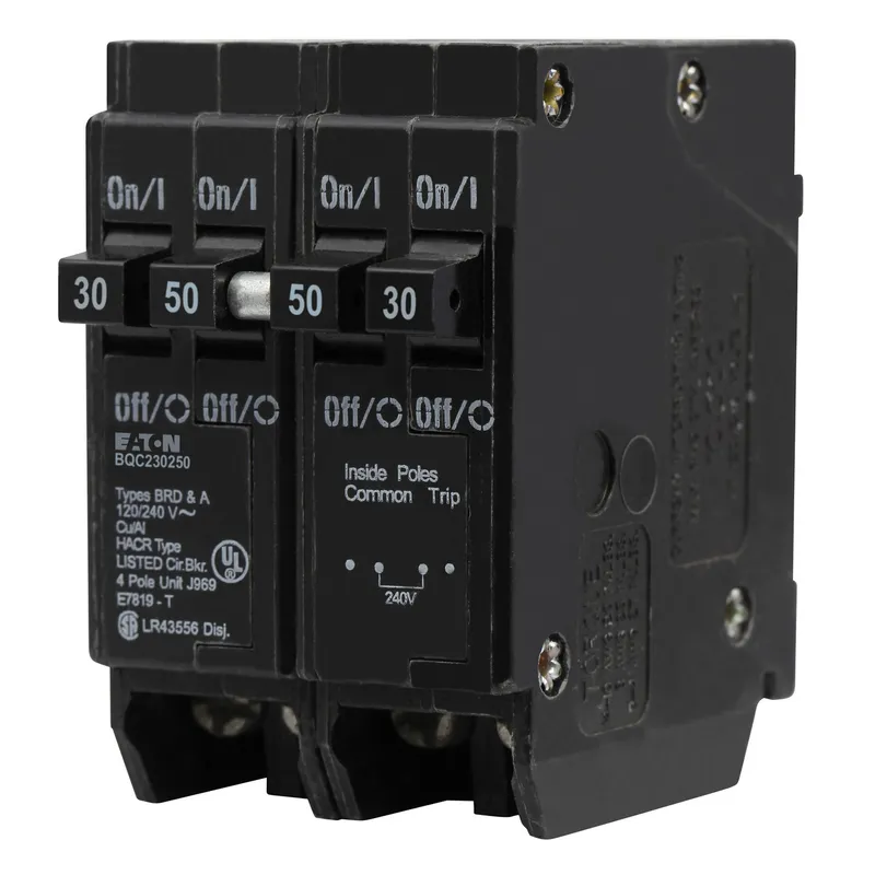 Breaker, 30/50A, 2P, 120/240V, 10 kAIC, CTL Quad, BR Series